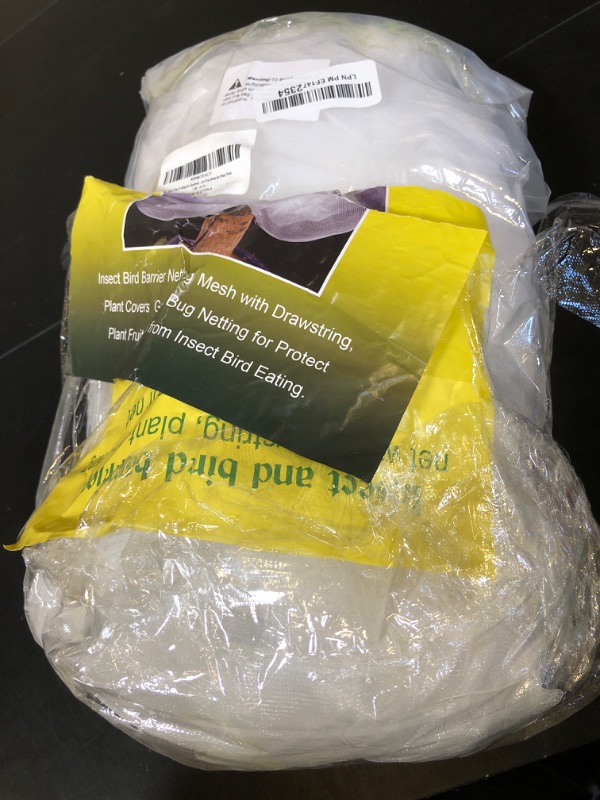 Photo 1 of 10'x10' Large Fruit Tree Netting Cover for Squirrels and Birds with Zipper, Fruit Tree Covers to Protect Fruit from for Fruit Trees (White)