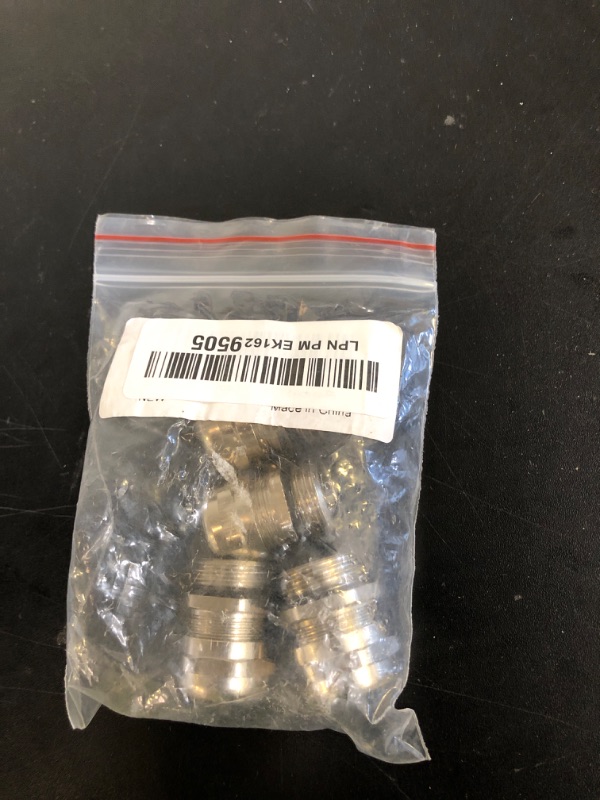 Photo 1 of ZUDKSUY 4 Pcs 1/2" NPT Nickel-Plated Copper Cable Gland, Adjustable 6-12mm Cable Glands Joints, Waterproof Connector for Junction Box Electrical Cabinet (Silver)