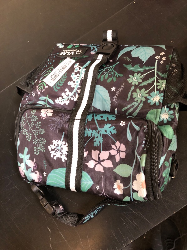 Photo 1 of VLM Lunch Bags for Women,Leakproof Insulated Floral Lunch Box with Adjustable Shoulder Strap Reusable Zipper Cooler Tote Bag for Work,Picnic,Camping