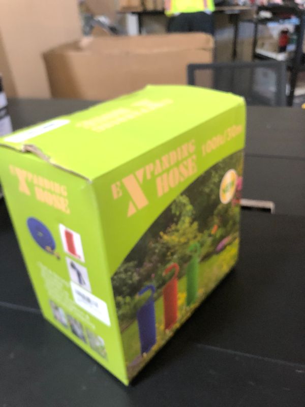 Photo 1 of 100 ft Expandable Garden Hose - No-kink Water Hoses -2025 Upgrated Expanding Water Hoses with 3/4" Brass Fittings, Extra Strength Fabric - Flexible Garden Hoses with 10 Pattern Spray Nozzle