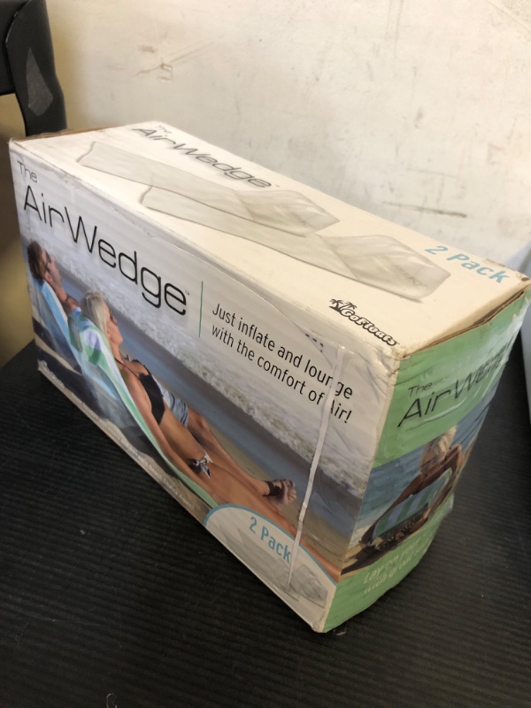 Photo 1 of GoFloats AirWedge Inflatable Beach Chair - Relax with The Comfort of Air (2-Pack)