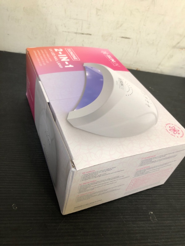 Photo 1 of SUNUV UV LED Nail Lamp, Gel Light for Nail Polish UV Dryer with 3 Timers SUNone White