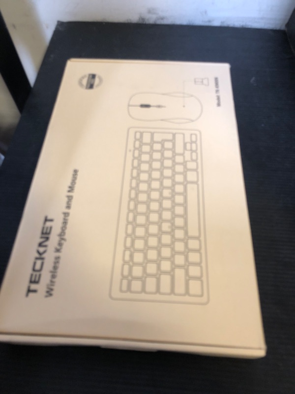 Photo 1 of TECKNET Wireless Keyboard and Mouse Combo, Mini Cordless Computer Keyboard and Mouse Set 2.4GHz, Silent Adjustable 1600 DPI, Quiet Click, Lag-Free for Computer, Laptop, PC, Windows, Mac, Chrome OS