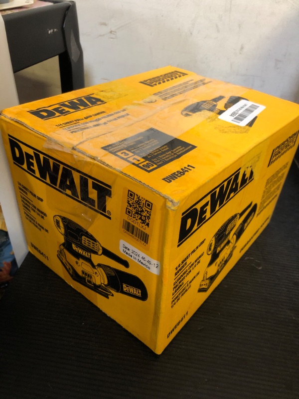 Photo 1 of DEWALT Electric Sander, 1/4-Inch Sheet, 14,000 OPM (DWE6411)
