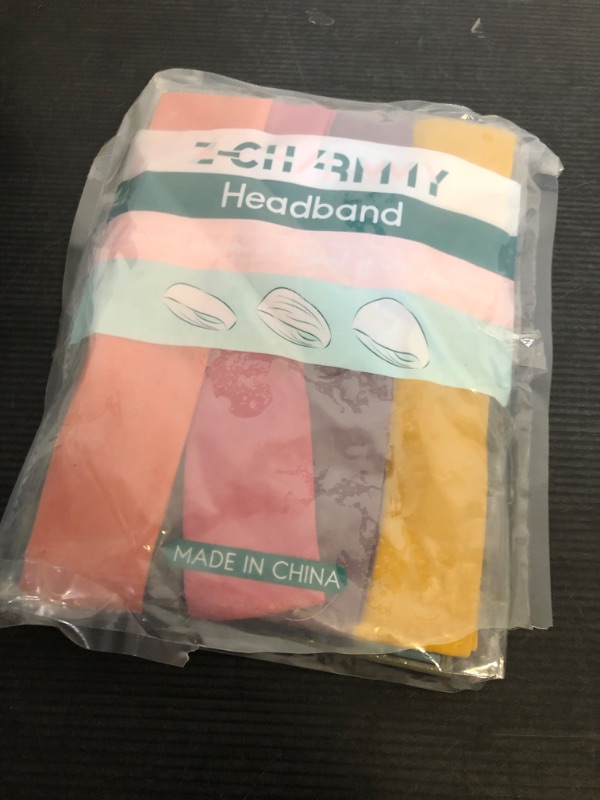 Photo 1 of Z-CHARMMY Head Bands for Women's Hair, Wide Headbands for Women Non-slip, Fabric Nurse Headbands for Women, Elastic Workout Hair Bands, 12 Solid Colors