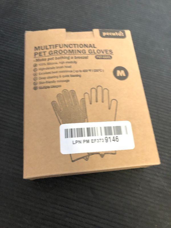 Photo 1 of Pecute Pet Grooming Gloves: Heat-Resistant Silicone Gloves with High-Density Teeth for Enhanced Massaging and Bathing of Dogs and Cats
