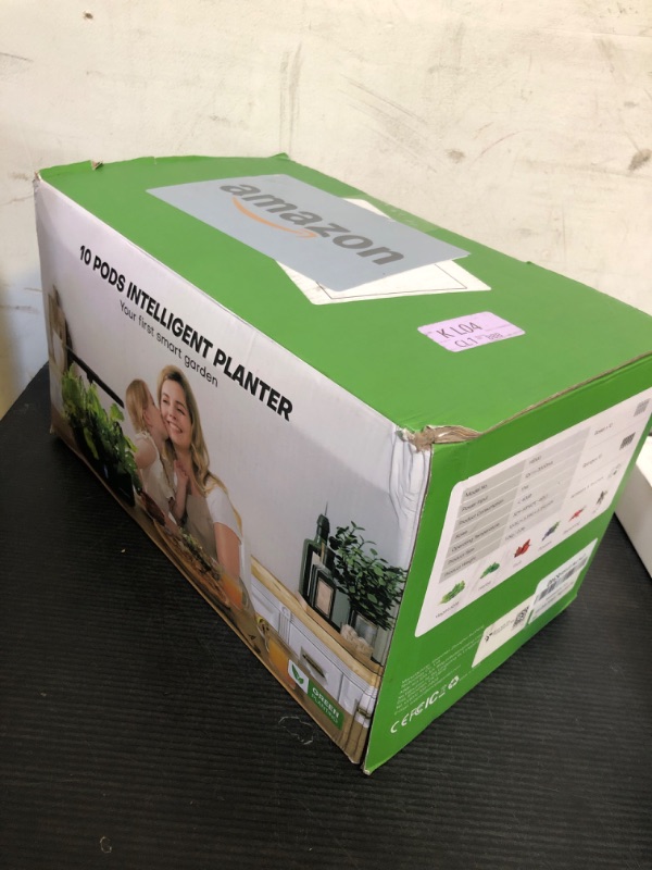 Photo 1 of Ahopegarden Indoor Garden Hydroponics Growing System: 10 Pods Plant Germination Kit Aeroponic Herb Vegetable Growth Lamp Countertop with LED Grow Light - Hydrophonic Planter Grower Harvest Lettuce