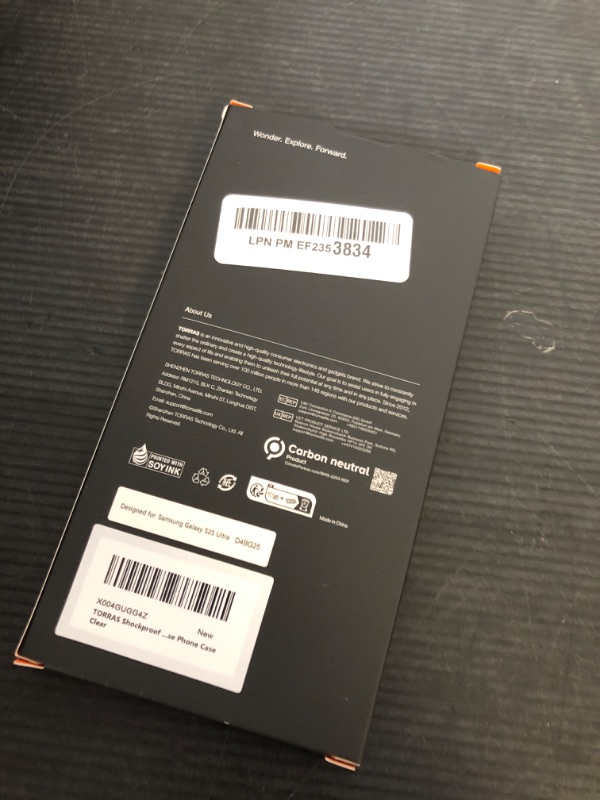 Photo 1 of TORRAS Shockproof for Samsung Galaxy S25 Ultra Case, [Non-Yellowing] [12FT Military-Grade Protection] Transparent Slim Case for Samsung S25 Ultra Case, Diamond Clear, Hard, 6.9'' Guardian Series