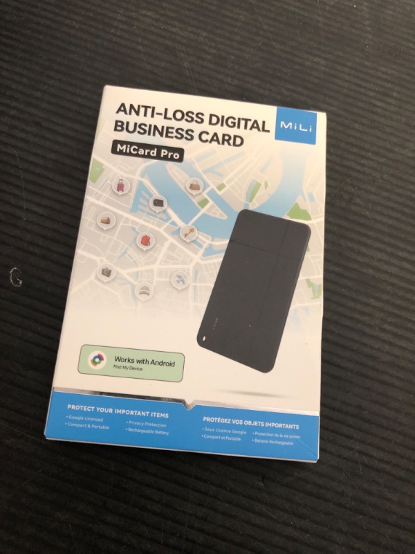 Photo 1 of Wallet Finder for Android, Google Certified Wallet Tracker Card, Wireless Rechargeable Tracking Tag, Bluetooth Item Locator for Google Find My Device (Find Hub) App, 5-Year Battery (1 PC)