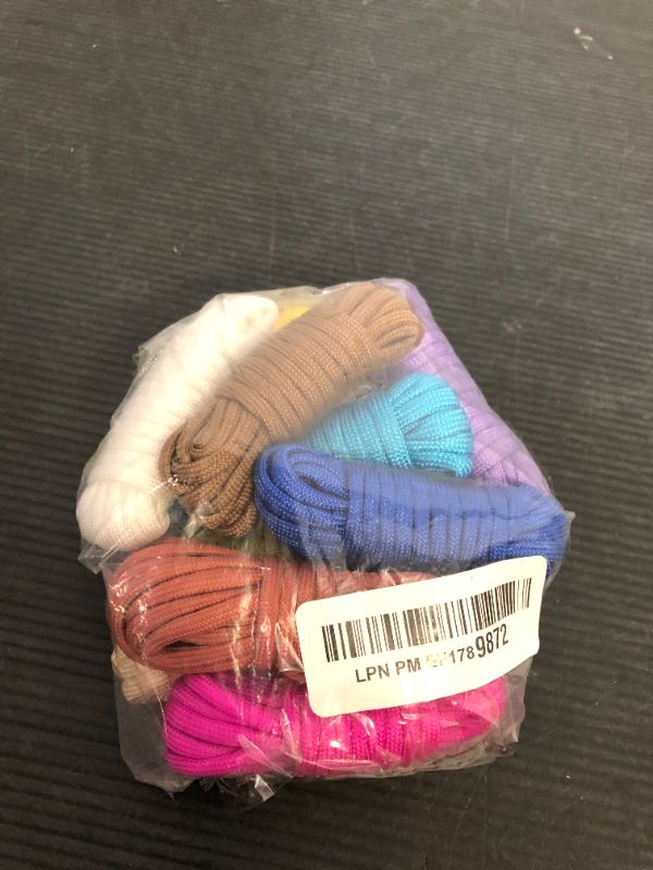 Photo 1 of 10 Feet Paracord Cord Multifunction Paracord Ropes 550lb Survival Paracord Random Combo Crafting Kit, for Making Lanyard, Bracelet, Dog Collar, Idea for Gift (24 Colors B)