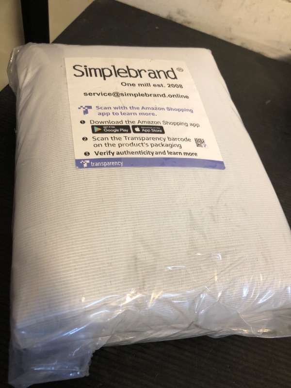 Photo 1 of Simplebrand 100% Blackout Greyish White Curtain Liners, 100% Darkening Thermal Insulated Blackout Curtain Liner for 84 Inch Living Room Curtain, 2 Liners Per Set with 18 Pieces Rings, 50W x 80" L