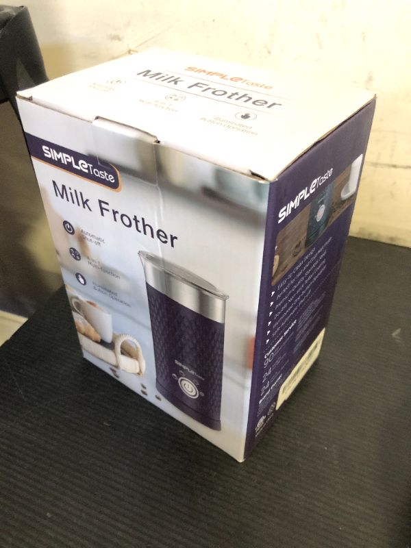 Photo 1 of SIMPLETASTE Milk Frother, 4-in-1 Electric Milk Steamer, Automatic Warm and Cold Foam Maker and Milk Warmer for Latte, Cappuccinos, Macchiato
