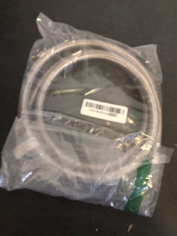 Photo 1 of Eastman Dishwasher Installation Kit, 5 Foot Supply Line with 3/8 Inch Compression Ends, 3/8 Inch MIP Elbow and 3/4 Inch FHT Elbow, Braided Stainless Steel Dishwasher Connectors, 41041