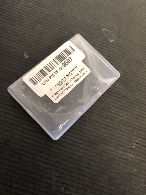 Photo 1 of M5 x 12mm Button Head Hex Socket Cap Screws, Grade 10.9 Alloy Steel, Black Oxide Finish, 50 PCS