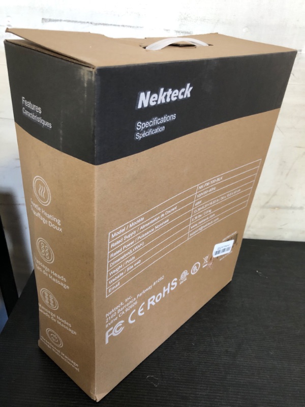 Photo 1 of Nekteck Foot Massager with Heat, Shiatsu Heated Electric Kneading Foot Massager Machine for Plantar Fasciitis, Built-in Infrared Heat Function and Power Cord?Blue)