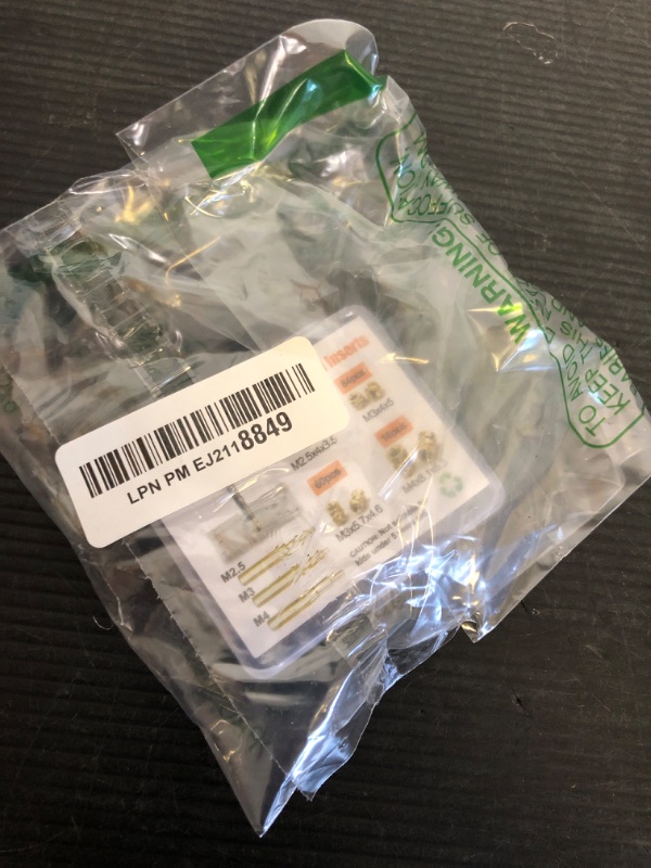 Photo 1 of QSJ 300Pcs Threaded Inserts Set with Soldering Iron Tip Brass Heat Set Insert M2.5 M3 M4 Insert Nut for 3D Printed Plastic Materials
