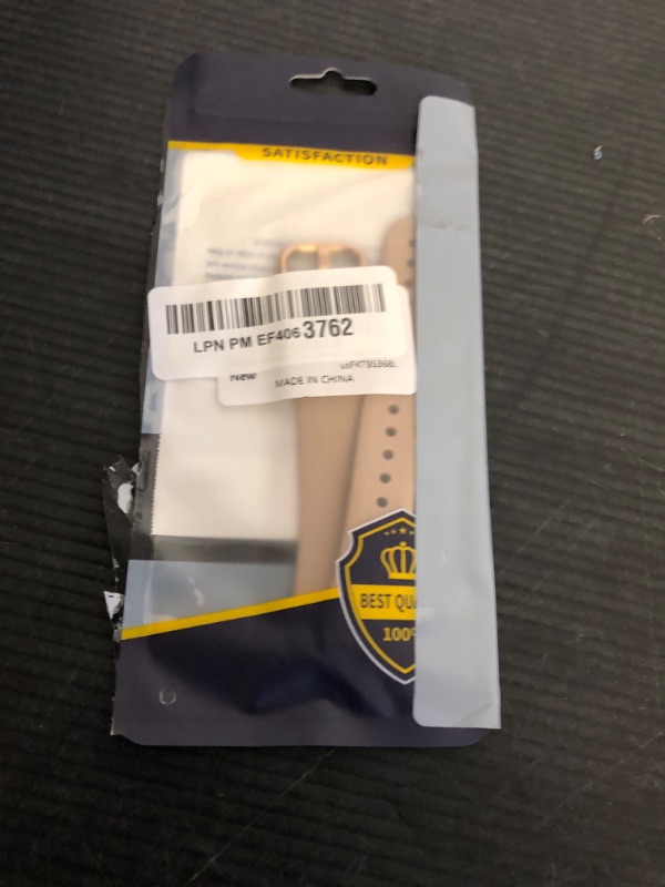 Photo 1 of Vanjua Slim Band Compatible with Fitbit Sense 2 / Sense Bands, Fitbit Versa 4 / Versa 3 Bands Women, Soft Silicone Replacement Strap for Fitbit Sense 2 / Versa 4 Smart Watch (Milk Tea)
