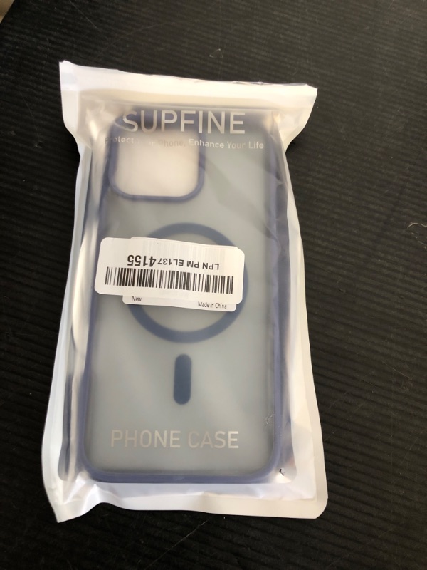 Photo 1 of SUPFINE Magnetic for iPhone 16 Pro Max Case (Compatible with MagSafe) (Military Grade Drop Protection) Slim Translucent Matte Shockproof with Anti-Fingerprint Phone Case, Lavender Gray