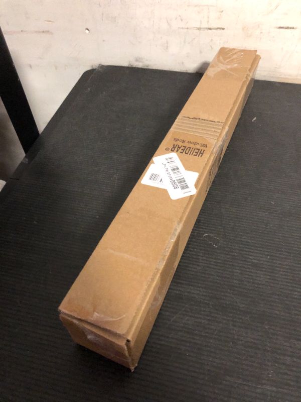 Photo 1 of Hei!Dear White Curtain Rods for window 20 to 40 Inches(1.67-3.33 Feet), Adjustable 5/8 inch, Heavy Duty Decorative Drapery Rods,Small Window Rods Set,Size: 18"-45",White