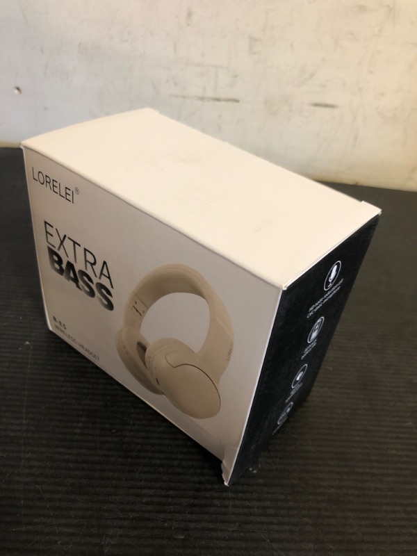 Photo 1 of LORELEI B-E5 Kids Bluetooth Headphones, Wireless Headphones for Kids, Foldable 40H Playtime, Built-in mic, On Ear Headsets for Child/Teens/School/Tablet(Beige White)