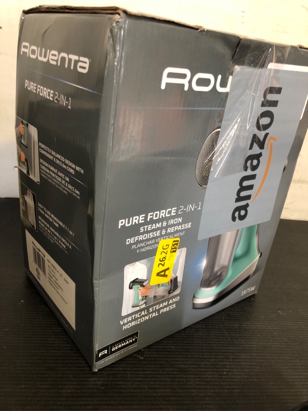 Photo 1 of Rowenta Handheld Steamer for Clothes, Pure Force 2in1 Steamer & Iron, 1875W, Vertical/Horizonal Steaming & Ironing, Lightweight, Auto-off, XL power, 1875 Watts, DR8822
