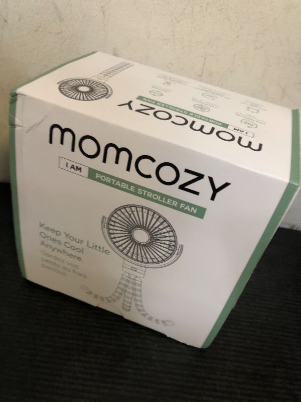 Photo 1 of Momcozy Portable Stroller Fan, 8000mAh, 27H Ultra-long Battery Life, Detachable 4 Speed 360°Rotate, LED Night Light with 2 Modes, USB Rechargeable Handheld Cooling Fan for Travel, Car Seat, Bedroom