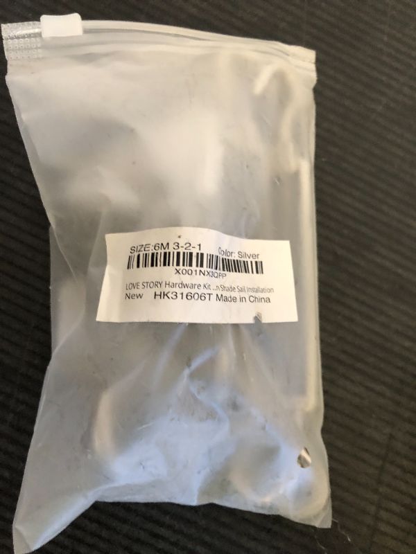 Photo 1 of LOVE STORY Hardware Kit 6 Inches Stainless Steel for Triangle Sun Shade Sail Installation
