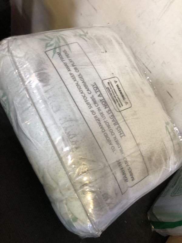 Photo 1 of Ultra Soft Queen Size Mattress Topper - Viscose Made from Bamboo Pillow Top Mattress Pad for Back Pain Relief - Naturally Cooling for Hot Sleepers, Green