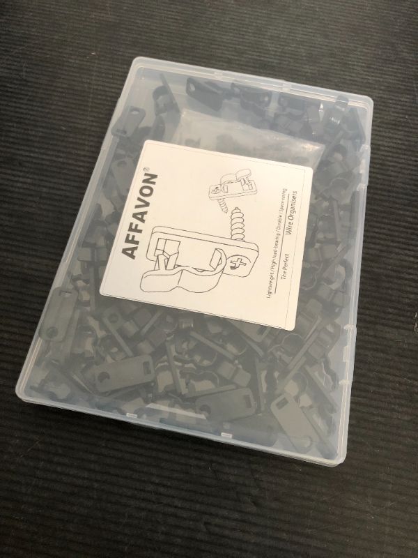 Photo 1 of AFFAVON 80Pack Outdoor String Light Clips Screw-in Hooks,Weatherproof Cable Hangers and Clips for Hanging Fairy Lights for Christmas, Festival,Patio, and Fence Decorations