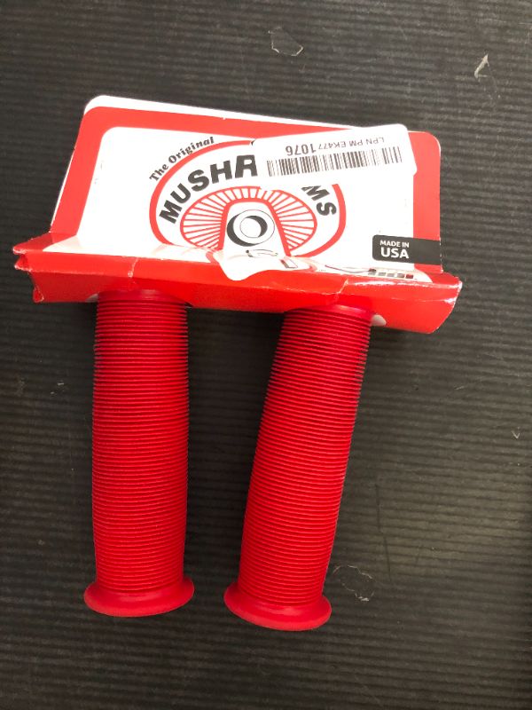 Photo 1 of ODI Mushroom Single Ply Grips, Red, 120mm