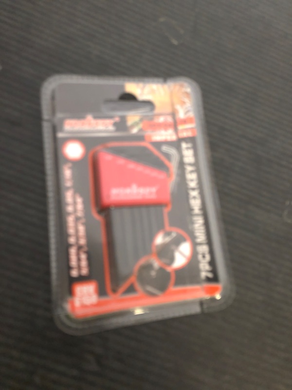 Photo 1 of SEDY 7-Piece Mini Hex Key SAE Set, Imperial L Shape Allen Wrench, 0.028, 0.035, 0.05, 1/16", 5/64", 3/32", 7/64", Cr-V