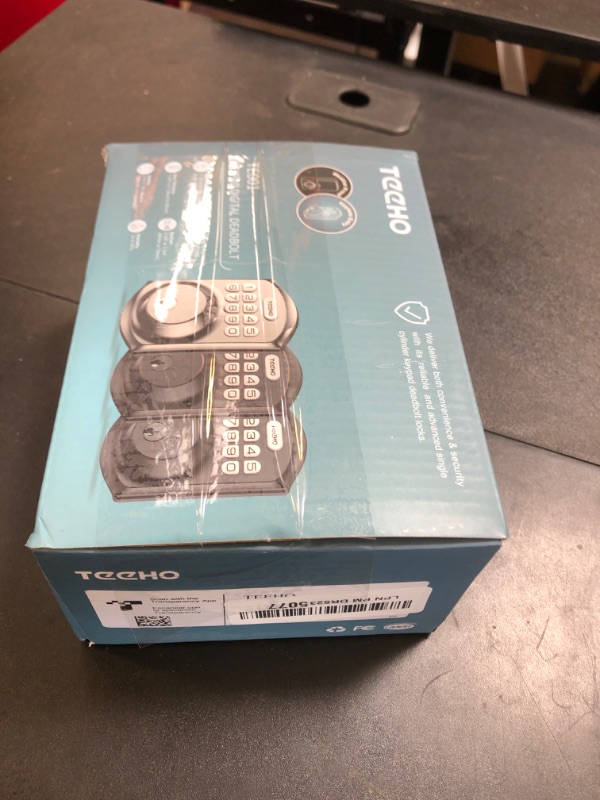 Photo 1 of TEEHO TE001 Keyless Entry Door Lock with Keypad - Smart Deadbolt Lock for Front Door with 2 Keys - Auto Lock - Easy Installation - Oil-Rubbed Bronze