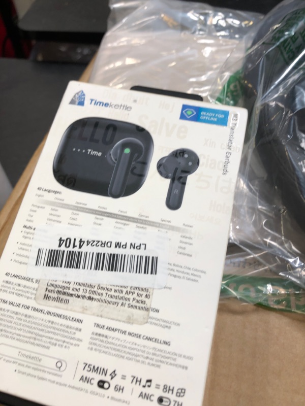 Photo 1 of Timekettle M3 Language Translator Earbuds, Two-Way Translator Device with APP for 40 Languages and 13 Offline Translation Packs, Fast Reaction with Revolutionary Al Semantic Tech, Offline Version