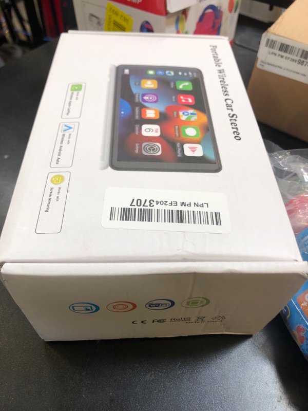 Photo 1 of ?Hieha? 2025 Wireless Portable Carplay and Android Auto, Carplay Screen for Car with Mirror Link/AUX/FM,7" Touchscreen Bluetooth 5.0, Marine Stereos for All Vehicles