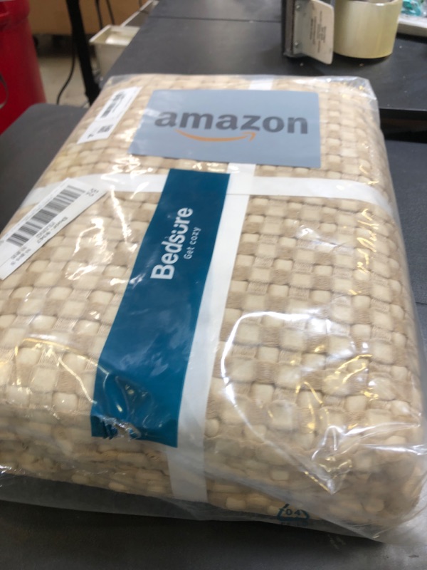 Photo 1 of Bedsure Cooling Cotton Waffle Oversized King Blanket - Lightweight Breathable Blankets Rayon Derived from Bamboo for Hot Sleepers, Luxury Throws for Bed and Sofa, Taupe, 120x96 Inches