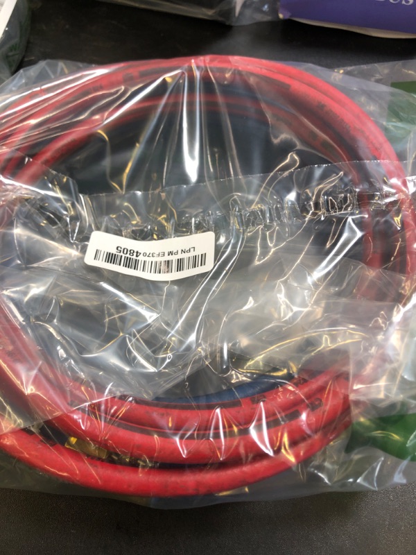 Photo 1 of Robinair 34722 Replacement 9' Long Red and Blue R-134a Enviro-Guard Hose Set for 34788, 34288, and 34134Z RRR Machines