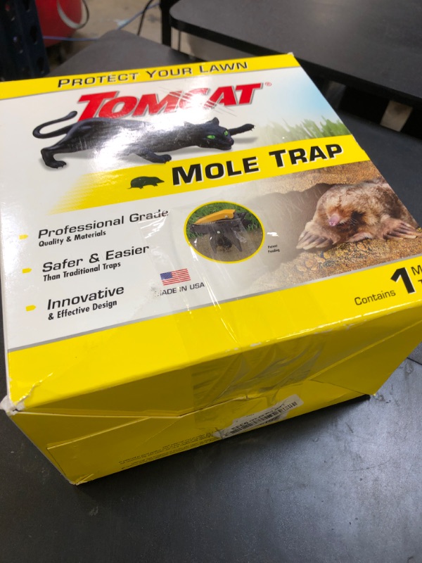 Photo 1 of Tomcat Mole Trap, Innovative and Effective Mole Remover Trap Kills Without Drawing Blood, Reusable and Hands-Free, 1 Trap