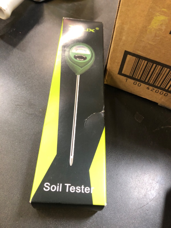 Photo 1 of XLUX Soil Moisture Meter, Plant Water Monitor, Hygrometer Sensor for Gardening, Farming, Indoor and Outdoor Plants, No Batteries Required