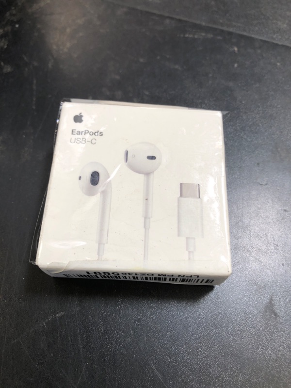 Photo 1 of Apple EarPods Headphones with USB-C Plug, Wired Ear Buds with Built-in Remote to Control Music, Phone Calls, and Volume