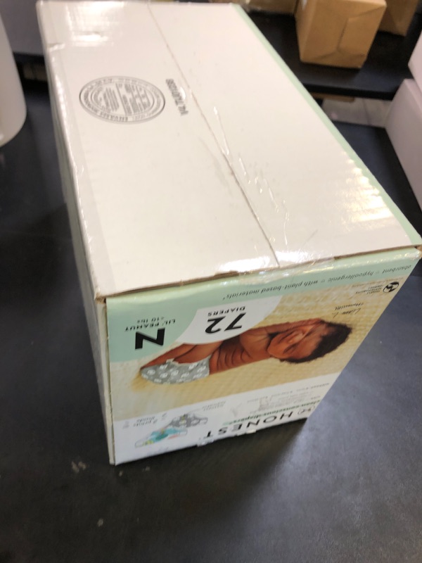 Photo 1 of The Honest Company Clean Conscious Diapers for Sensitive Skin | Hypoallergenic, Fragrance Free | Gender Neutral Prints | Club Box, Size Newborn, 72 Count (Prints May Temporarily Vary)
