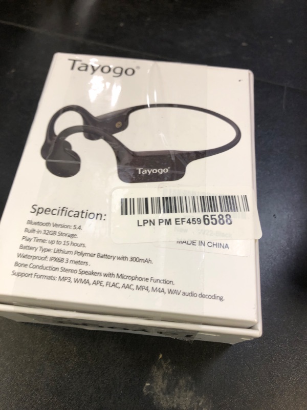 Photo 1 of Tayogo Swimming Headphones, Bone Conduction Swimming Earphones, Waterproof Earbuds, Bluetooth 5.4, 32GB of MP3