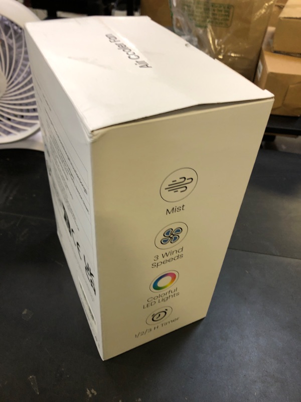 Photo 1 of Portable Air Conditioners,1200ML Cooling fan Mini Air Conditioner with Remote Control,3 Wind Speed & 7 LED Light,3 Cool Mist& 1-3H Timer,Personal Air Conditioner Evaporative Air Cooler for Room/Office
