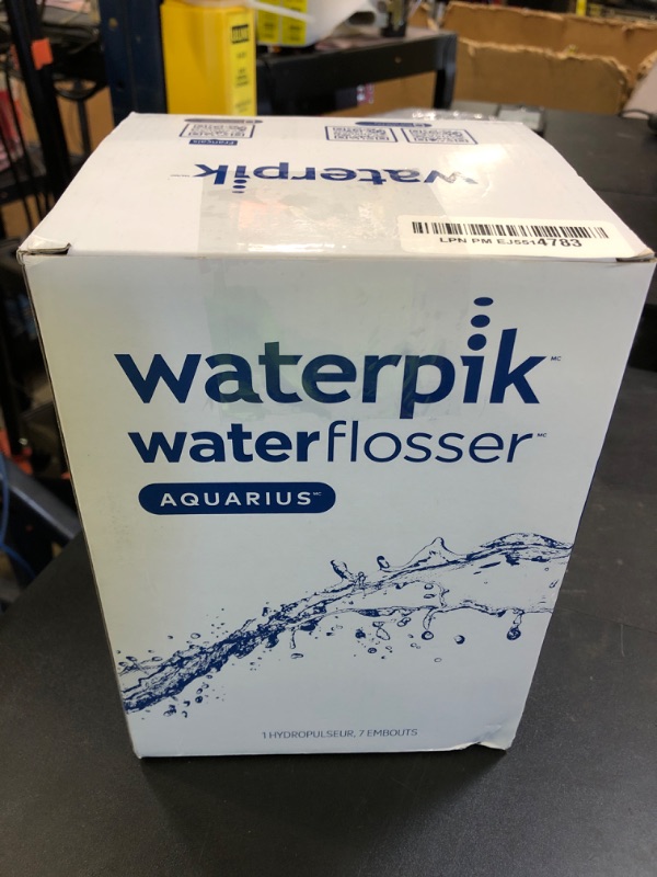 Photo 1 of Waterpik Aquarius Water Flosser For Teeth Cleaning, Gums, Braces, Dental Care, Electric Power With 10 Settings, 7 Tips For Multiple Users And Needs, ADA Accepted, White WP-660, Packaging May Vary