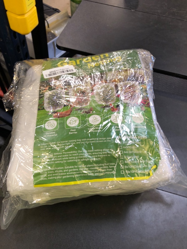 Photo 1 of 2 Pack Large Fruit Trees Netting 8ftx10ft with Zipper&Drawstring Garden Birds Net Mesh Insect Netting Plant Covers Protection Bags for Blueberry Bushes Shrubs Vegetables Flowers Herbs