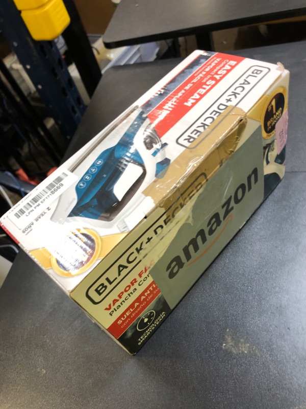 Photo 1 of BLACK+DECKER Easy Steam Compact Iron, IR06V, Dual Position Cord, TrueGlide Non-Stick Soleplate, Vertical Steam, SmartSteam