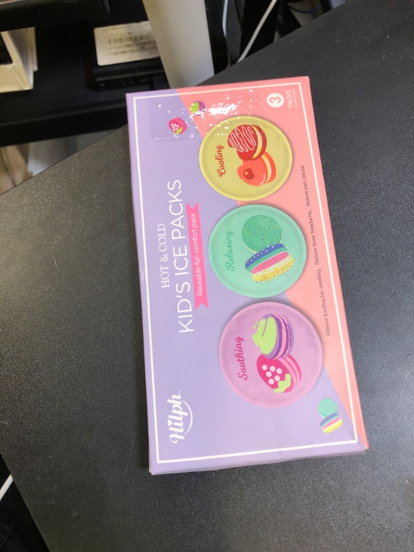 Photo 1 of Hilph Kids Ice Pack for Boo Boos, 3 Durable & Washable Toddler Hot Cold Packs for Kids Injuries Reusable, Cute Gel Ice Pack for Children Pain Relief, Swelling, Bruise, Fever
