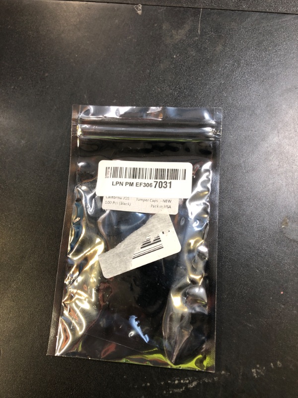 Photo 1 of 100pcs California JOS 2.54mm Black Jumper Caps Standard Circuit Board Jumper Cap Shunts Short Circuit Connection Pin Blocks