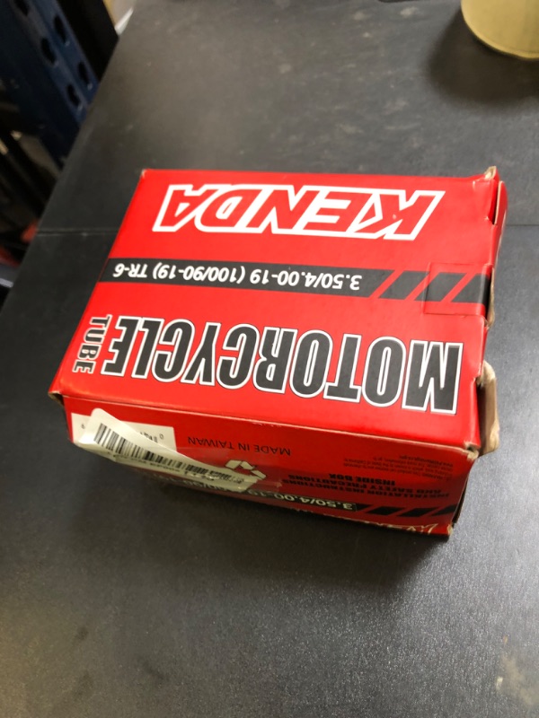 Photo 1 of Kenda 692L5225 Motorcycle Tube - 350/400-19(100/90-19) , Red
