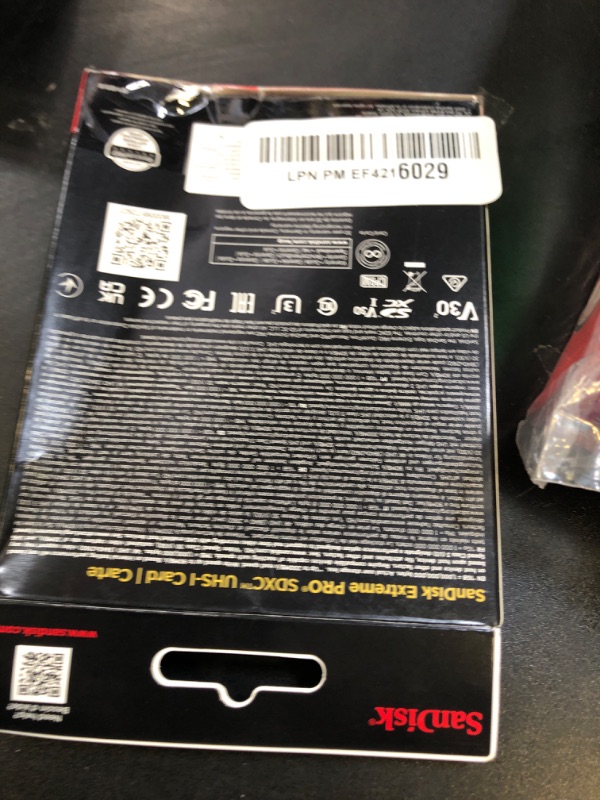 Photo 1 of SanDisk 128GB Extreme PRO SDXC UHS-I Memory Card - C10, U3, V30, 4K UHD, SD Card - SDSDXXD-128G-GN4IN