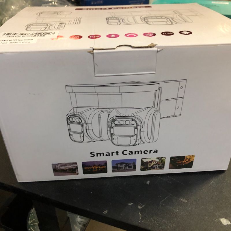 Photo 1 of No WiFi Security Camera, 4G LTE Cellular Solar Security Camera, Dual Lens 360° View,3MP 2K HD, Motion Detection, Color Night Vision, 2-Way Talk, IP66 Weatherproof & SIM